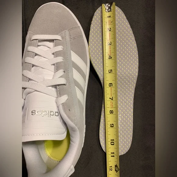 Adidas Grand Court Alpha Sneaker Suede Leather Grey White Couldfoam Comfort - Picture 13 of 15